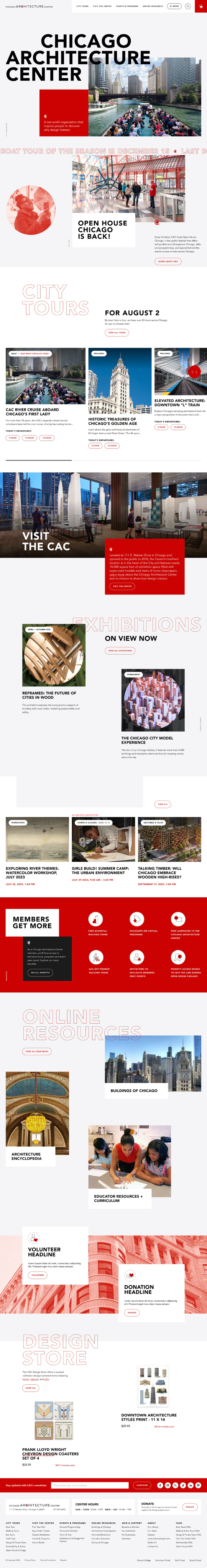 Chicago Architecture Center website
