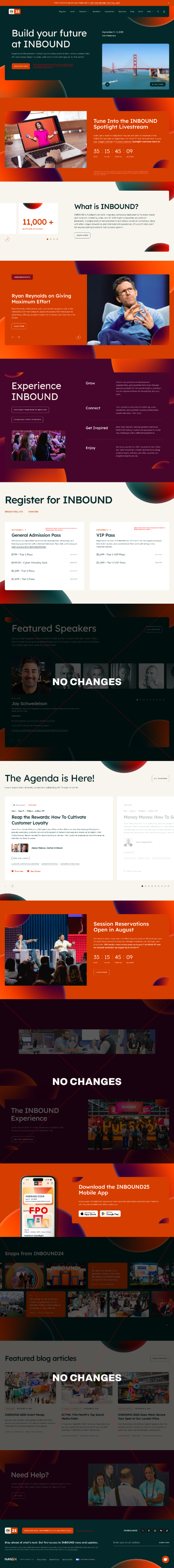 HubSpot INBOUND Homepage